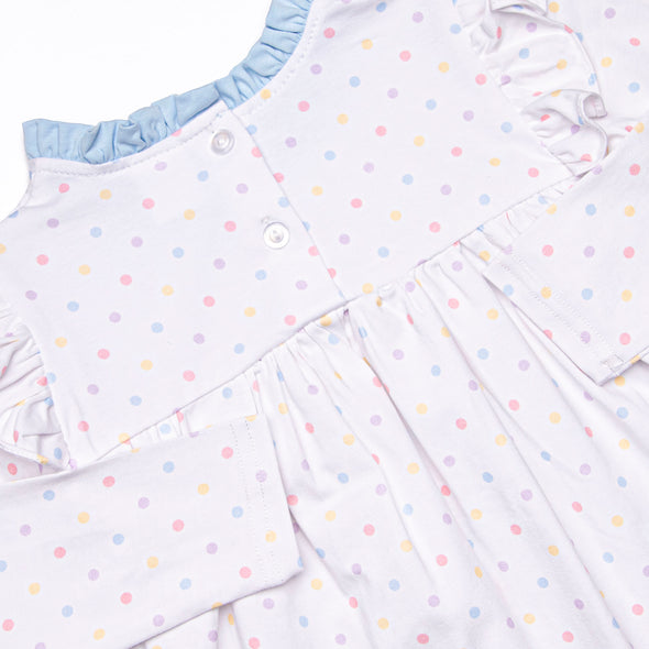 Mary Multidot Legging Set, Blue