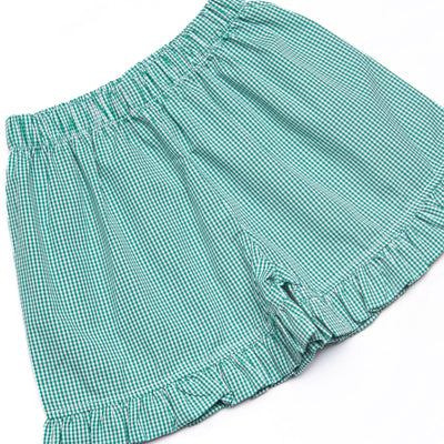 Storybook Flight Embroidered Ruffle Short Set, Pink
