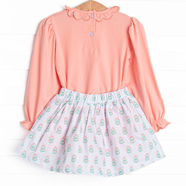 Medallion Memories Skirt Set, Pink