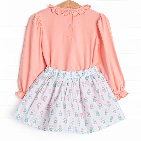 Medallion Memories Skirt Set, Pink