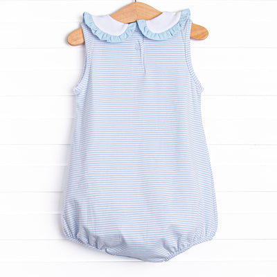 Freshly Picked Petals Applique Bubble, Blue