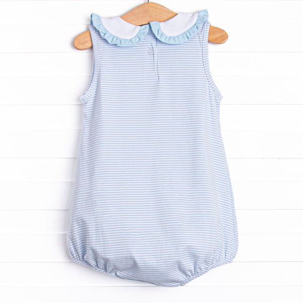 Freshly Picked Petals Applique Bubble, Blue