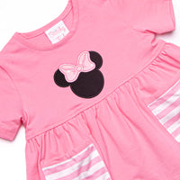 Magical Mouse Applique Ruffle Short Set, Pink