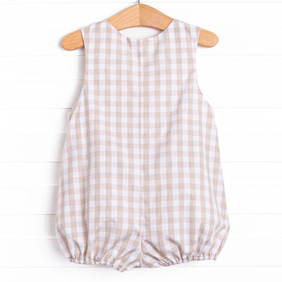 Rodeo Rider Smocked Bubble, Tan