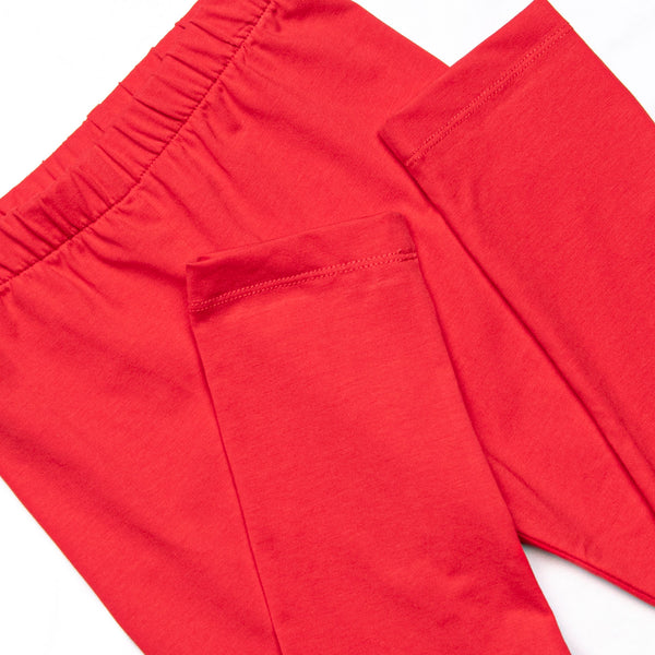 Christmas Eve Companion Smocked Legging Set, Red Bitty Dot