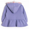 Francesca Florals Zip-Up Jacket, Blue