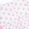 Polka Dot Petunia Side Tie Dress, Pink