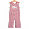 Blue Bronco Applique Jon Jon, Red