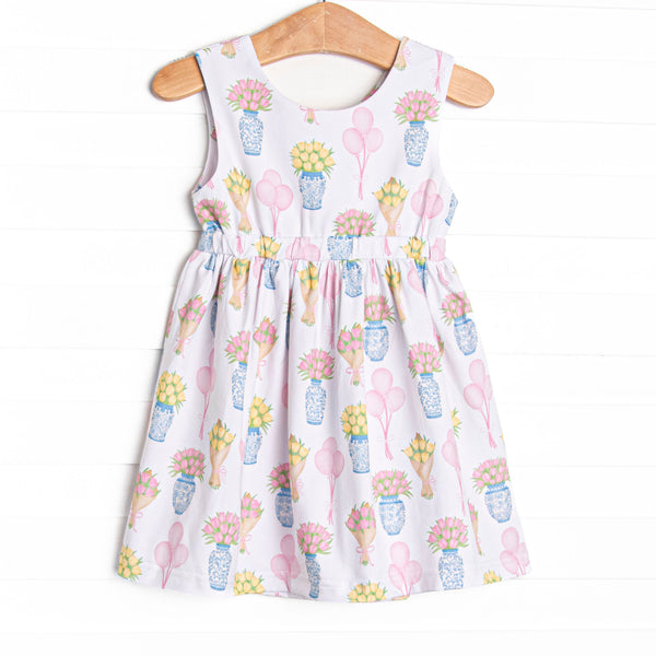 Garden Party Petals Dress, Pink