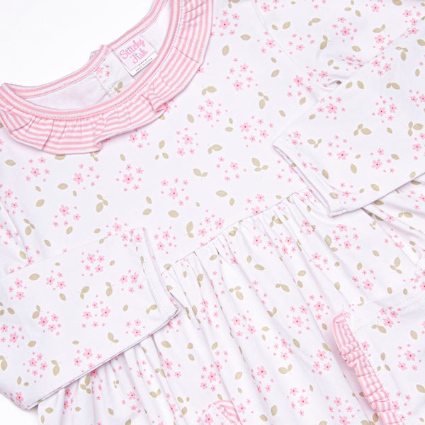 Saffron Stripes Dress, Pink