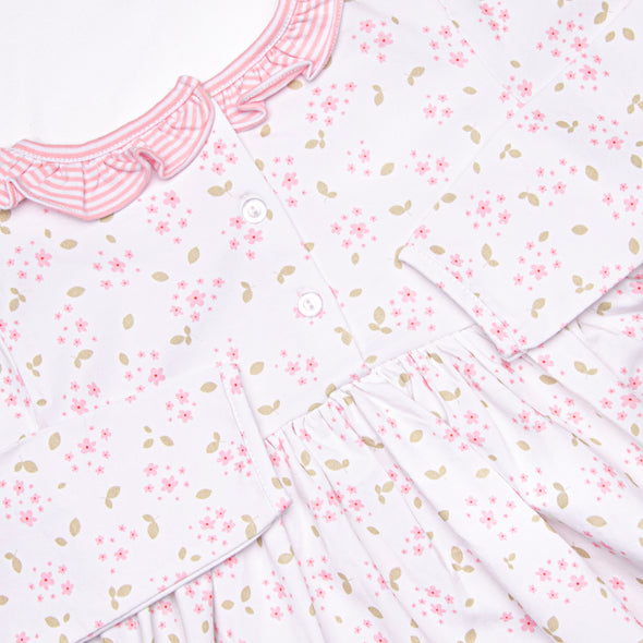 Saffron Stripes Dress, Pink