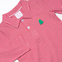 Christmas Eve Night Embroidered Polo, Red
