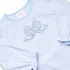 Gorgeous Bow Applique Bubble, Blue