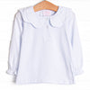 Samantha Scalloped Collar Long Sleeve Top, (2 Colors)
