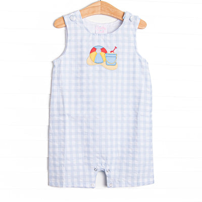By the Beach Applique Jon Jon, Blue