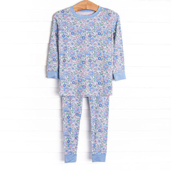 Baltimore Blues Bamboo Pajama Set, Blue