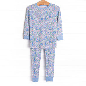 Baltimore Blues Bamboo Pajama Set, Blue