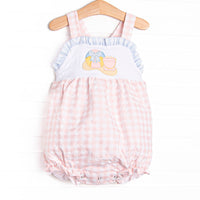 By the Beach Applique Bubble, Pink