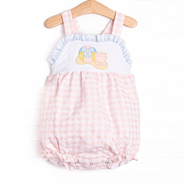 By the Beach Applique Bubble, Pink