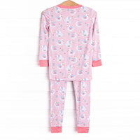 Swan Lake Slumber Bamboo Pajama Set, Pink