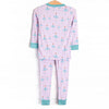 Teal Twirls Bamboo Pajama Set, Pink