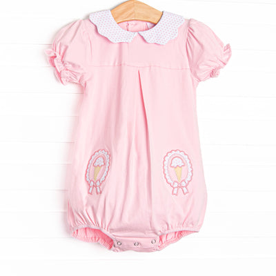 Soft Serve Silhouette Applique Bubble, Pink
