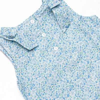 In the Grove Scalloped Dress, Blue