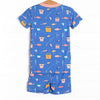 Rest and Reels Bamboo Pajama Short Set, Blue