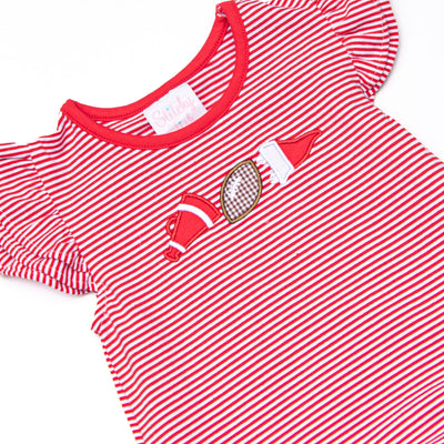 Go, Fight, Win Applique Legging Set, Red