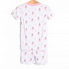 Bedtime Twirls Bamboo Pajama Short Set, Pink