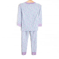 Farmer Market Florals Bamboo Pajama Set, Purple