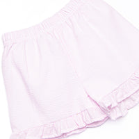 Ric Rac Reptile Applique Ruffle Short Set, Pink