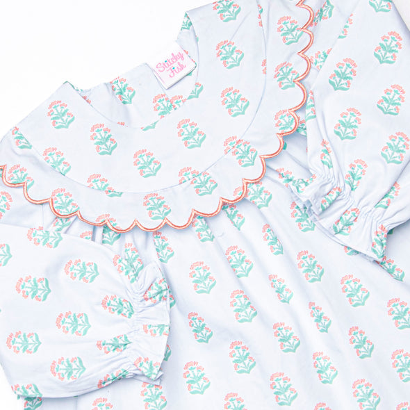 Medallion Memories Diaper Set, Blue