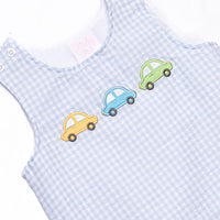 Life is a Highway Applique Jon Jon, Blue