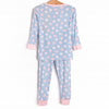 Valentine Blues Bamboo Pajama Set, Blue