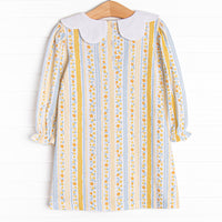 Quilted Quinn Dress, Yellow