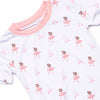 Bedtime Twirls Bamboo Pajama Short Set, Pink