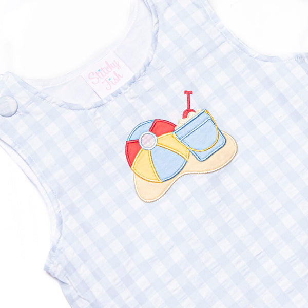 By the Beach Applique Jon Jon, Blue