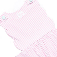 Cool Off Cart Applique Bubble Romper, Pink