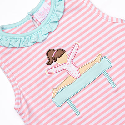 Balance Beam Applique Bubble, Pink