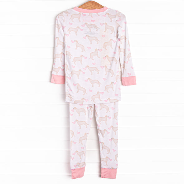 Labs with Love Bamboo Pajama Set, Pink