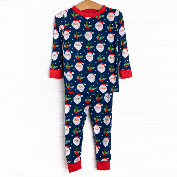 Christmas Eve Bamboo Pajama Set, Blue