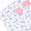 Zoo Park Pals Bamboo Pajama Set, Pink