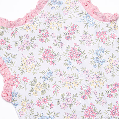 Lace and Lillies Diaper Set, Pink
