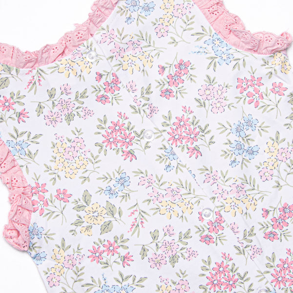 Lace and Lillies Diaper Set, Pink