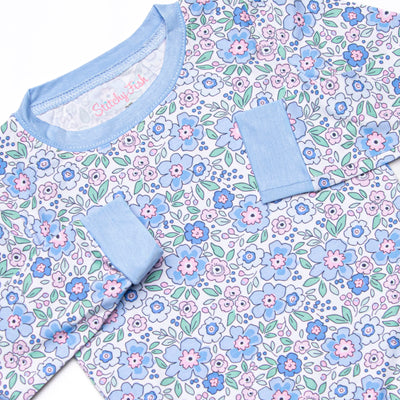 Baltimore Blues Bamboo Pajama Set, Blue