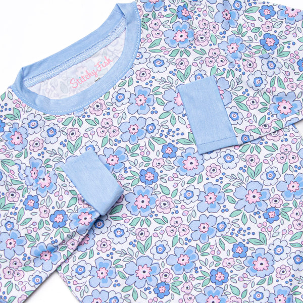 Baltimore Blues Bamboo Pajama Set, Blue