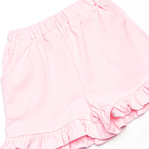 Summer Blues Tiered Ruffle Short Set, Blue