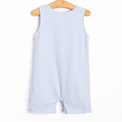 Heavy Haul Applique Jon Jon, Blue Stripe