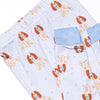 Sleepy Spaniel Bamboo Pajama Set, Blue